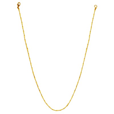 Menjewell Silver Gold Tone Italian Stainless Steel Rectangular Design Chain Necklace For Men