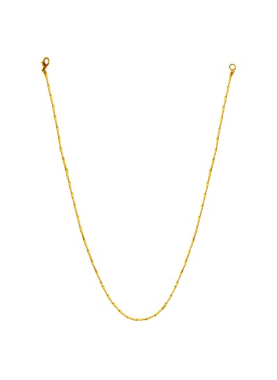 Menjewell Silver Gold Tone Italian Stainless Steel Rectangular Design Chain Necklace For Men
