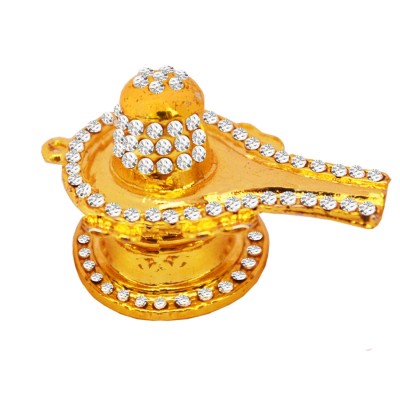 Religious Gold Shiva Lingam/ Shivling Showpiece/ Shivlingam