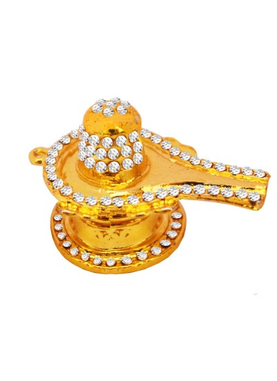 Religious Gold Shiva Lingam/ Shivling Showpiece/ Shivlingam