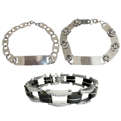 Multicolor Stylish Multi Design Bracelet Combo For Men