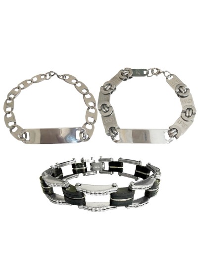 Multicolor Stylish Multi Design Bracelet Combo For Men