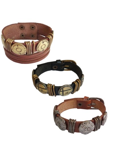 Multicolor Stylish Multi Design Bracelet Combo For Men