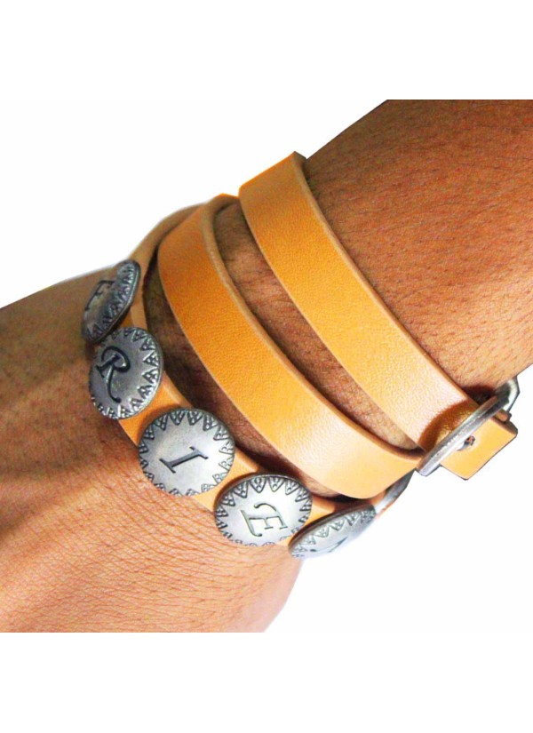 Elegant Brown Friend Fashion Leather Bracelet