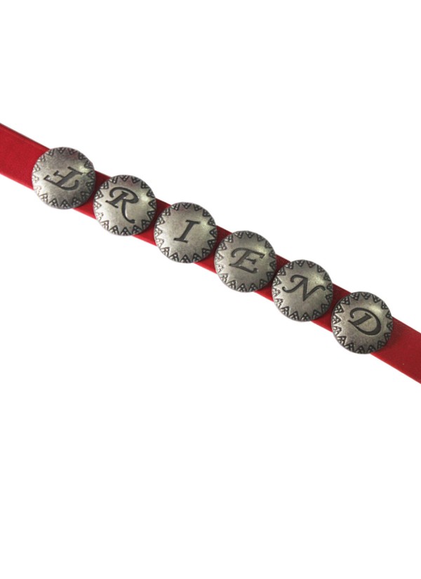 Elegant Red Friend Fashion Leather Bracelet