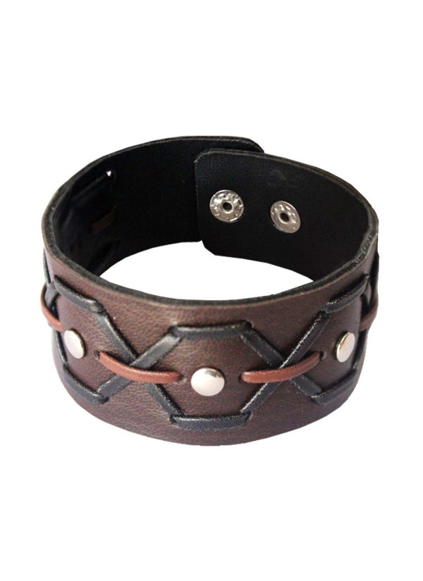 Elegant Brown Fashion Leather Bracelet