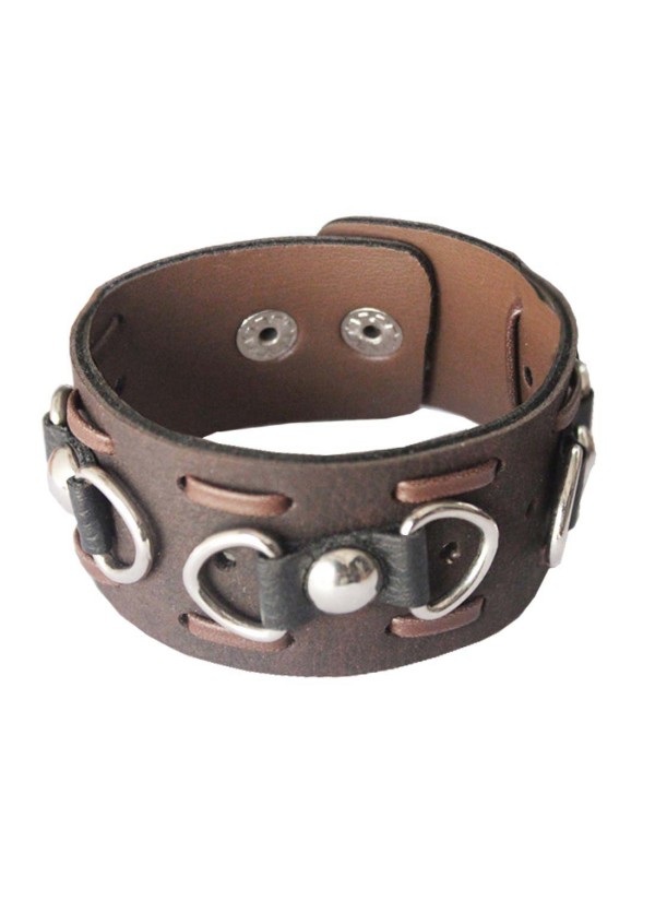 Elegant Brown Fashion Leather Bracelet