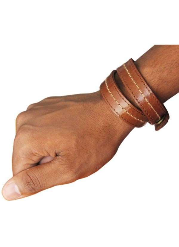 Brown  leather Style Bracelet 