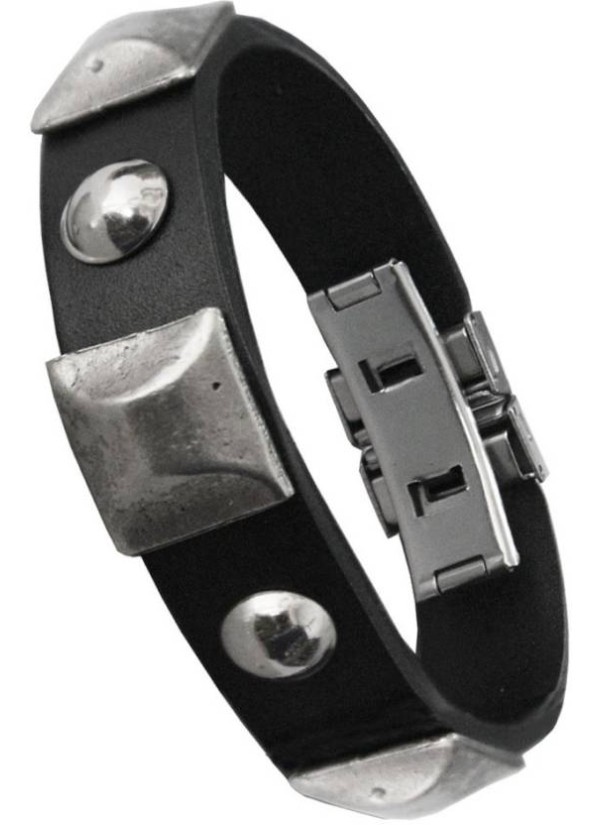 Black Leather fashion Leather Bracelet