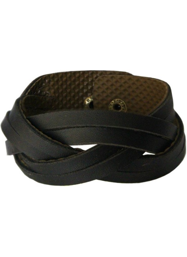 Black Leather Fashion Leather Bracelet