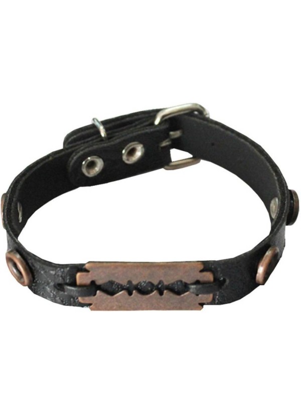 Brown Leather Blade Fashion Leather Bracelet
