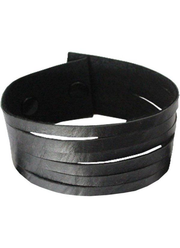 Black Leather Fashion Leather Bracelet