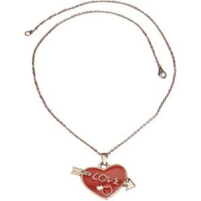 Elegant  Red::Silver  Heart shape Fashion Pendant