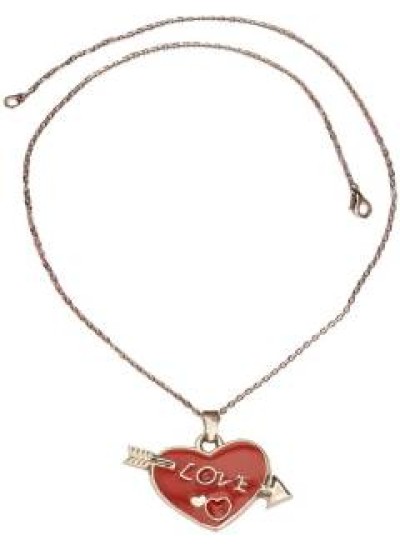 Elegant  Red::Silver  Heart shape Fashion Pendant