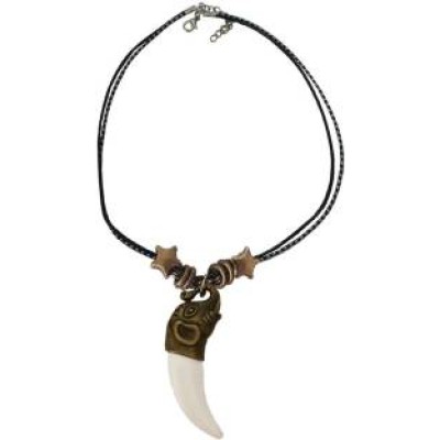 Multicolor  Elephant Head With Tooth  Pendant 