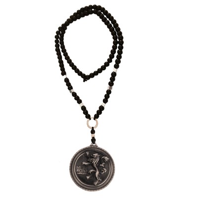 Menjewell Black:Gray  Lannister Badge Lion Pendant