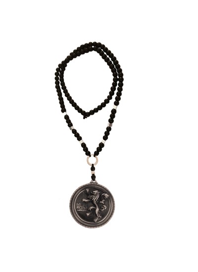 Menjewell Black:Gray  Lannister Badge Lion Pendant