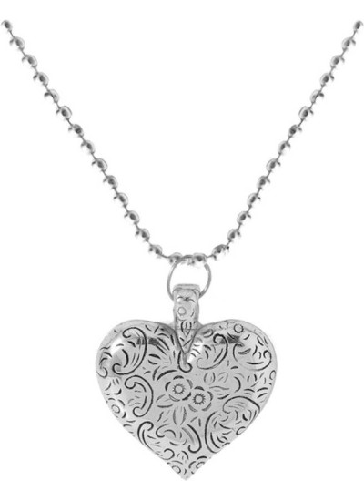 Elegant  Silver  Heart Fashion Pendant