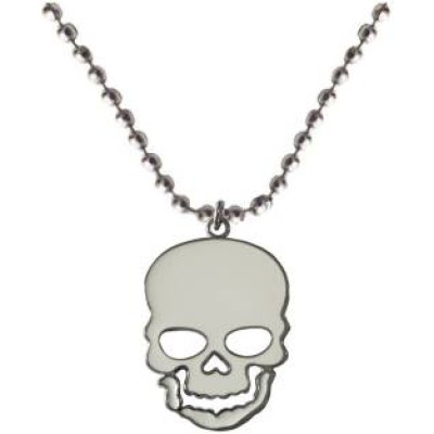 Elegant  White:;Silver  Skull Fashion Pendant