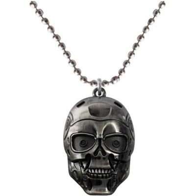 Elegant  Grey  robotic skull Fashion Pendant