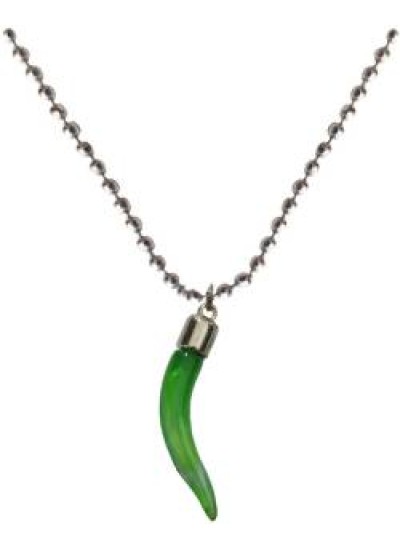 Elegant  Green::Silver  Wolf tooth Fashion Pendant