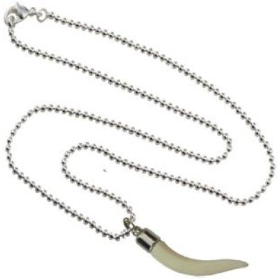 Elegant  White::Silver  Wolf tooth Fashion Pendant