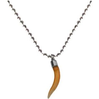 Elegant  Orange::Silver  Wolf tooth Fashion Pendant