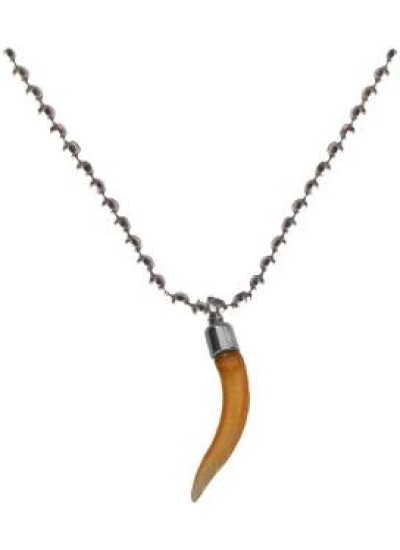 Elegant  Orange::Silver  Wolf tooth Fashion Pendant