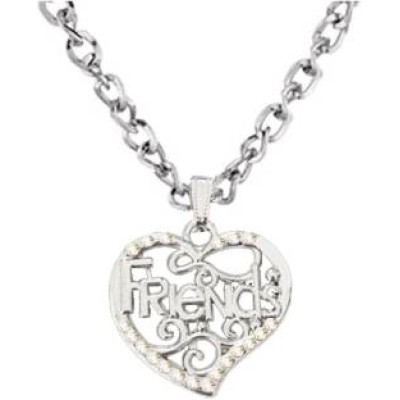 Elegant  Silver  Friendship Day Special  Heart Fashion Pendant