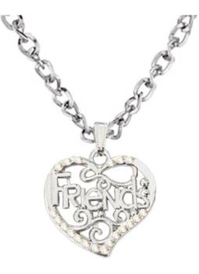 Elegant  Silver  Friendship Day Special  Heart Fashion Pendant