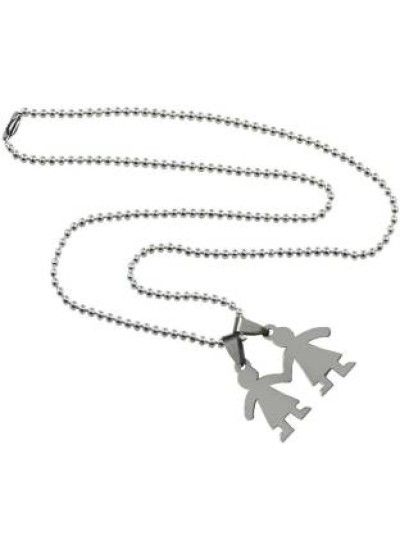 Elegant  Silver  Girls Boy friendship Fashion Pendant