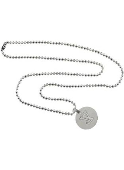 Elegant Silver V - Word In Circle Fashion Pendant