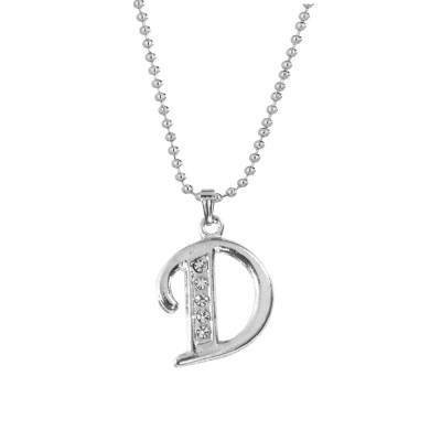 Silver D- Alphabet Pendant 