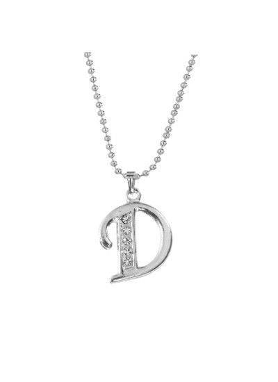 Silver D- Alphabet Pendant 