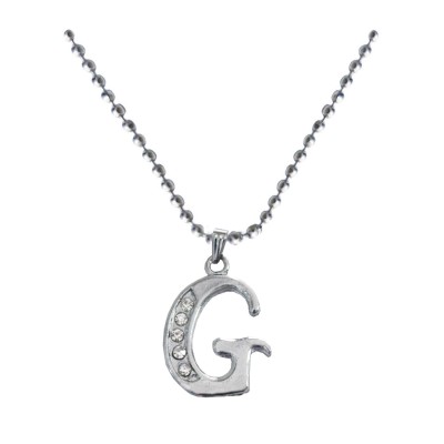 Silver  G- Alphabet Pendant 