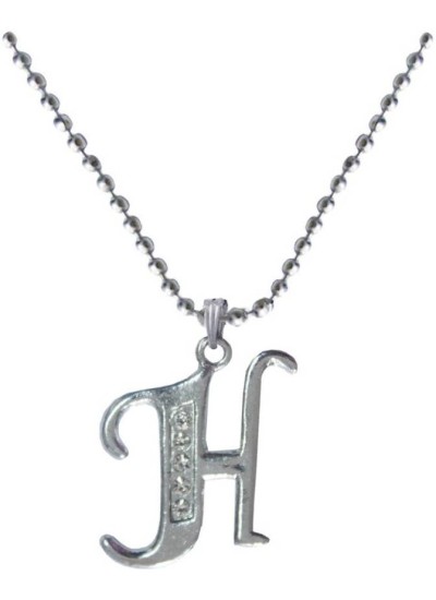 Elegant Silver H- Alphabet Pendant