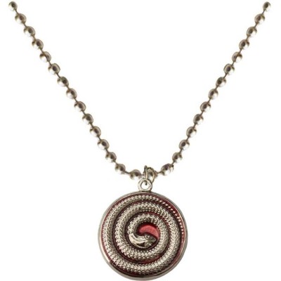 Elegant  Silver::Brown  Round snake Fashion Chain Pendant