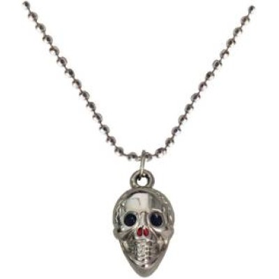 Silver  Skull Fashion Chain Pendant 