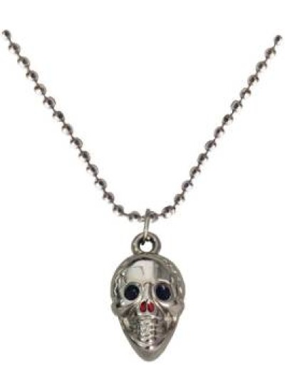 Silver  Skull Fashion Chain Pendant 