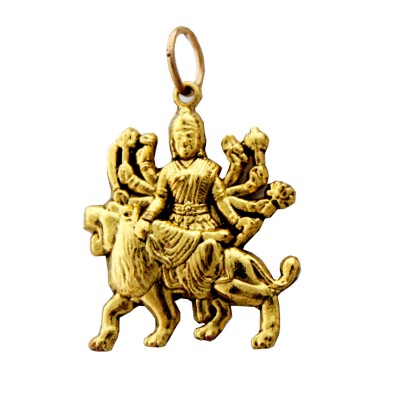 Gold  Durga mata Pendent 