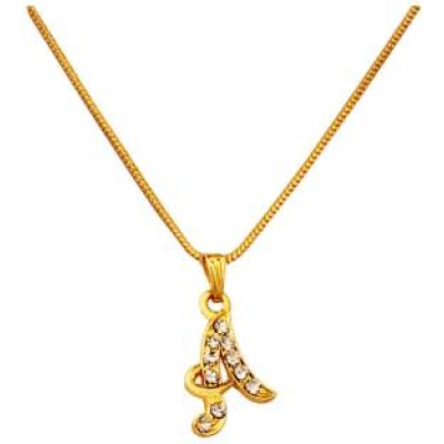 Gold A- Alphabets Pendent 