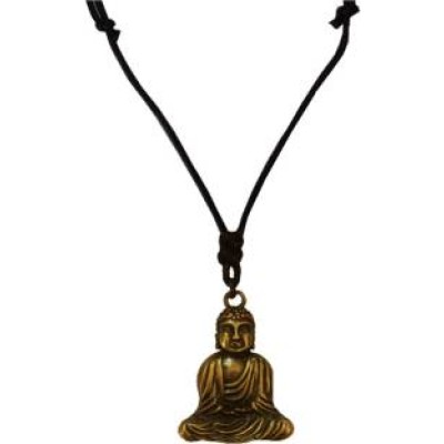 Riligious Mens Jewellery  Black::Brown  Lord Gautam Buddha Pendant