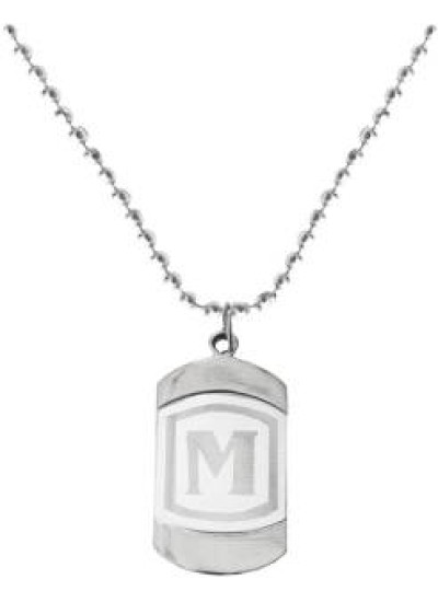 Sterling Silver 0.03cttw Diamond 'M' Initial Pendant (93125) – J Loupe