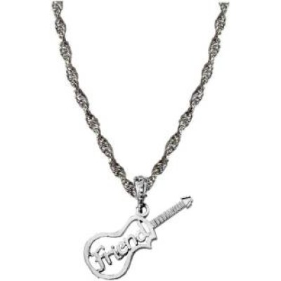 Silver Friendship Day Special Guitar Fashion Pendant 