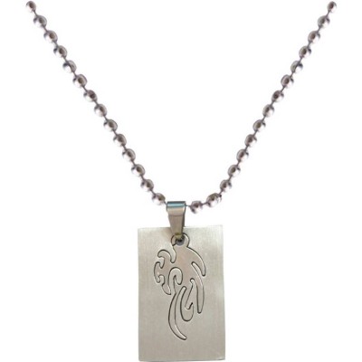 Elegant  Silver  Tribal  Chain Pendant