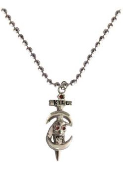 Silver  Skull Fashion Chain Pendant 