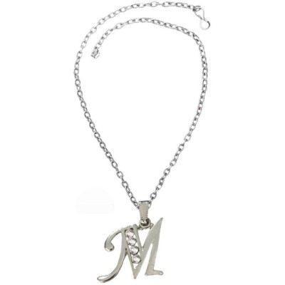 Elegant SIlver M- Alphabet Fashion Pendant