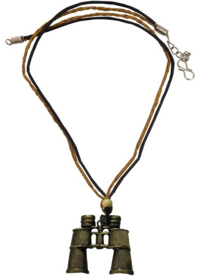 Elegant  Bronze  Binocular Fashion Chain Pendant