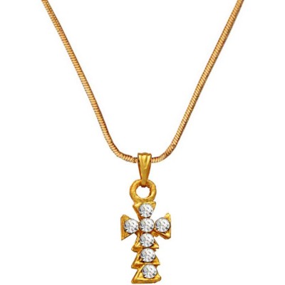 Mens Jewellery Gold Jesus Christ Cross Design Pendant