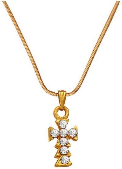 Mens Jewellery Gold Jesus Christ Cross Design Pendant